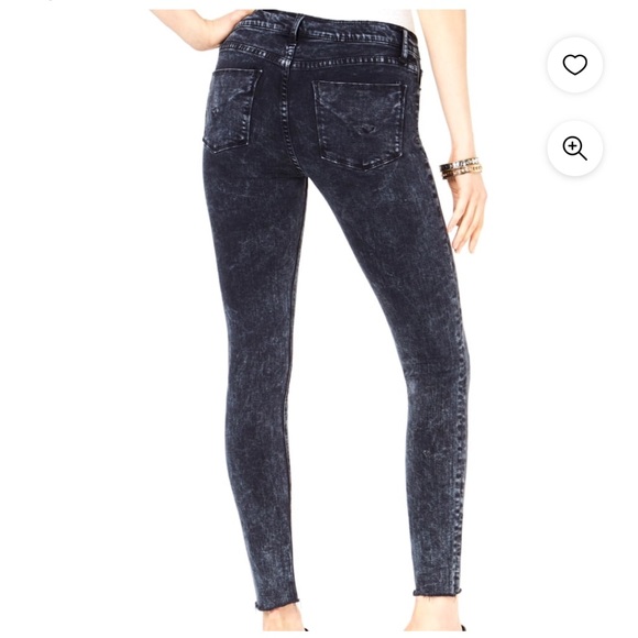 Hudson Womens Barbara Raw Hem Skinny Fit Jeans, Style # WHAR407TEN - Picture 2 of 5